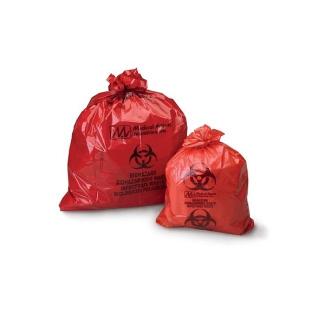 Bag  Biohazard  Red  Label  24X32  1 25Mi