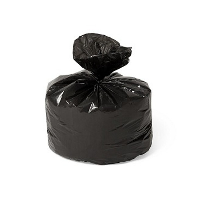 Liners  Low Denstiy Post Consumer Trash Liners   Black   24 X 32   1 0 Mil   Flat