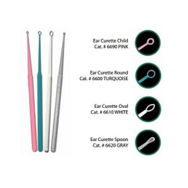 Curette   Ear   Round   Turquoise   3Mm