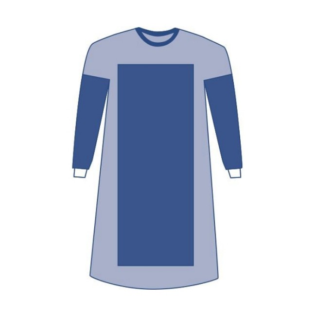 GOWN REINFORCED POLY AURORA LARGE STRL