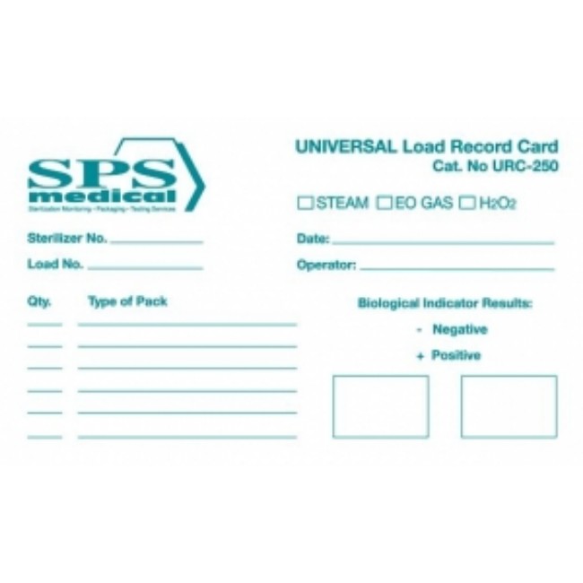 Card  3X5 Universal Load Record
