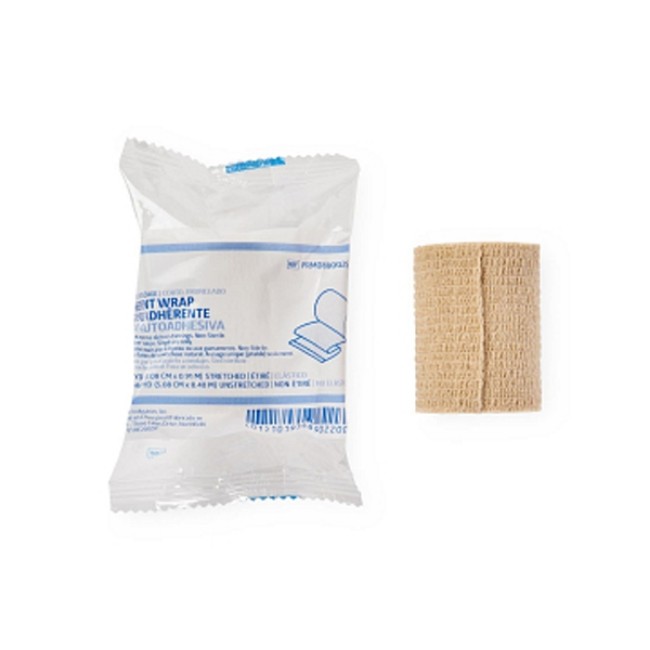 Bandages  Nonsterile Cohesive Bandage  Tan  2  x 5 yd   5 1 cm x 4 6 m 