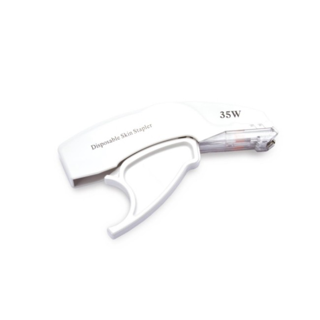 Skin Staplers  Disposable Skin Stapler With Counter   Sterile   35 Wide Staples