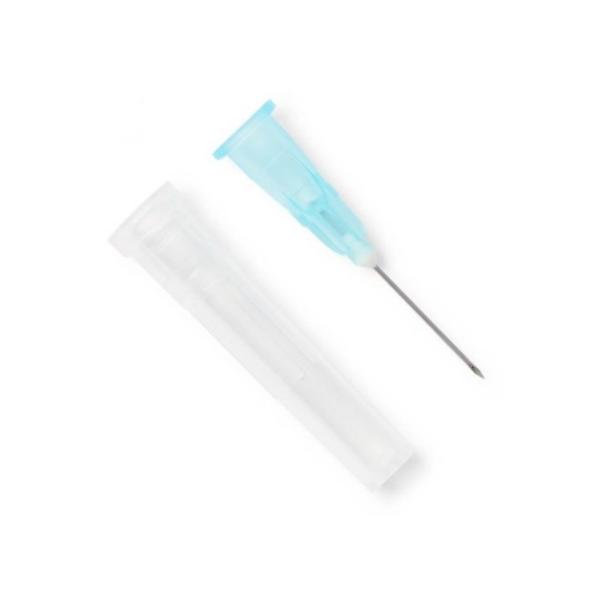 Needles  Standard Hypodermic Needle   25G X 5 8   Light Blue