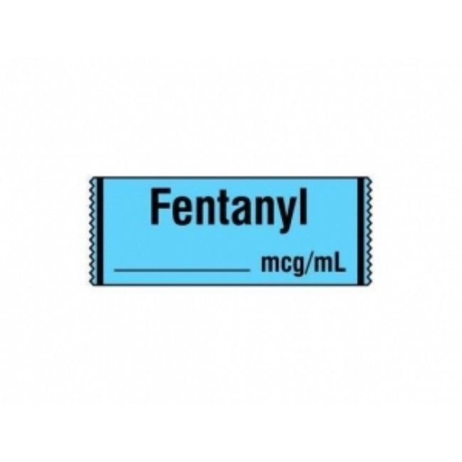 Label  Anesthesia Fentanyl  Blue  500 Rl