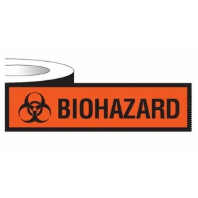Biohazard Warning Tape 2Wide  500 Per Rl