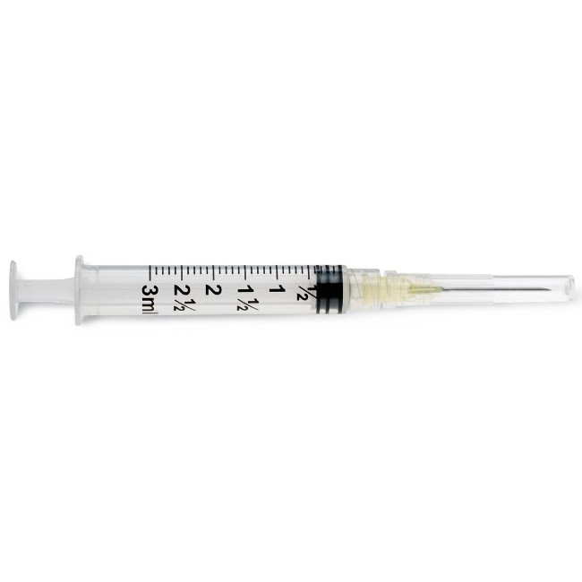 Syringes  Luer Lock Syringe With 20G X 1  Hypodermic Needle   3 Ml