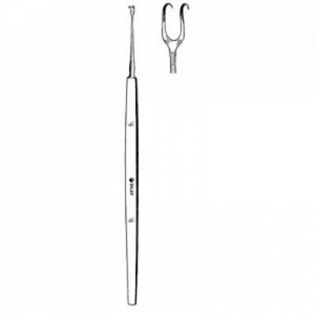 Hooks  Freer Skin Hook   Double Prong   Nonsterile   2 5 Mm   6  L