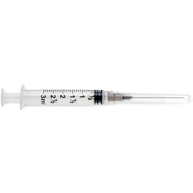 Syringes  Luer Lock Syringe With 22G X 1 5  Hypodermic Needle   3 Ml