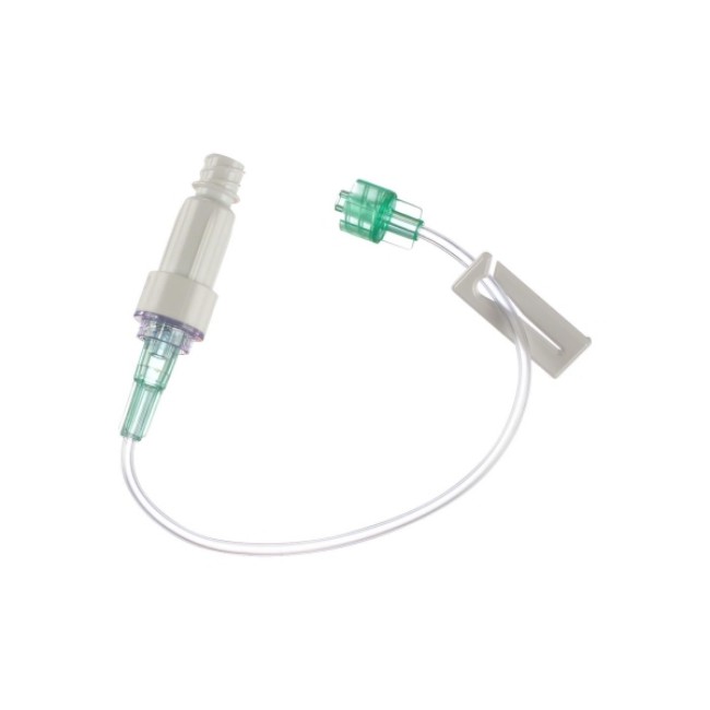 Iv Sets  Small Bore Iv Extension Set With Ultrasite Valve And Male Luer Lock Connector   8 