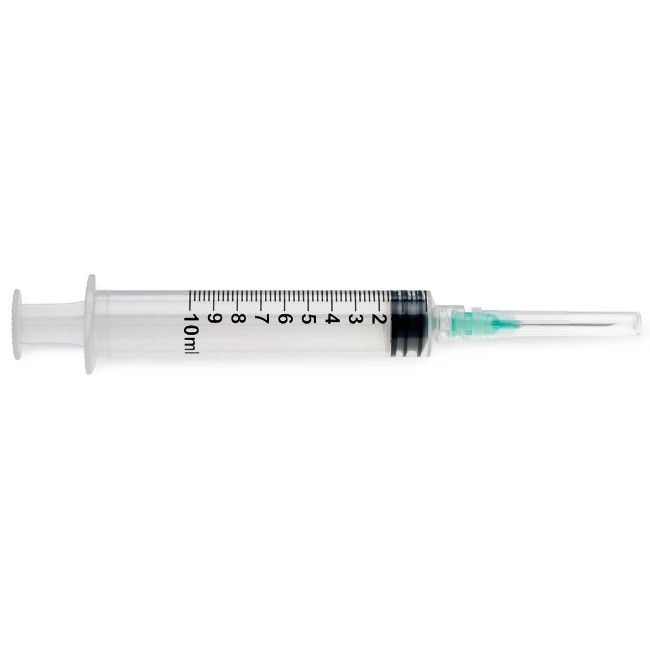 Syringes  Luer Lock Syringe With 21G X 1  Hypodermic Needle   10 Ml