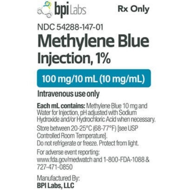 Medication  Methylene Blue   1   10 Mg Ml   Single Dose Vial 10 Ml