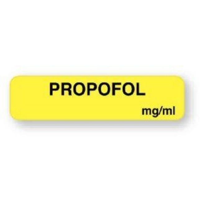 Label  Propofol  Yellow  760 Rl