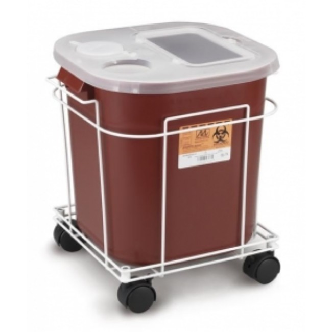 Cart   F Sharps   8 16 Gallon Container