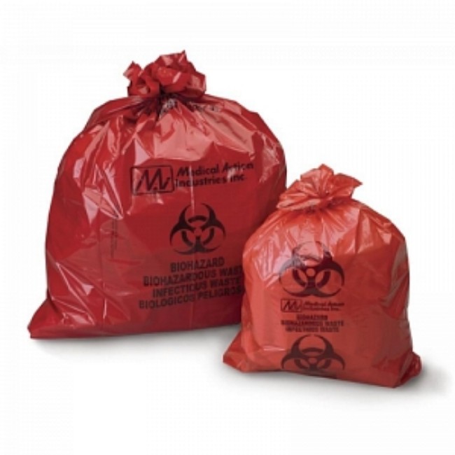 Bag  Biohazard  17X18  Red  8Micron  4 6Gal