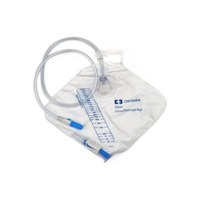 Drainage Bags  Dover Urine Drainage Bag With Needle Sampling Port   40  Tubing   2  000 Ml   Bed Hook Hanger