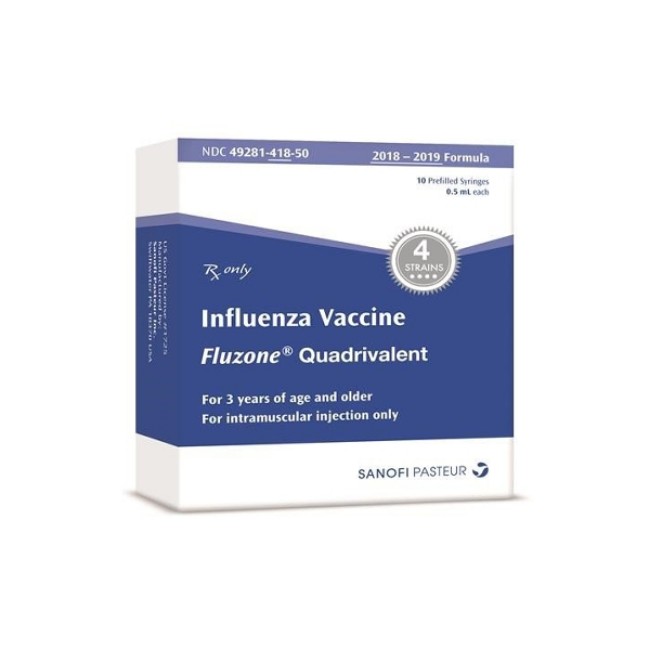 Fluzone Quadrivalent 2018 2019 Mdv  10 Dose 