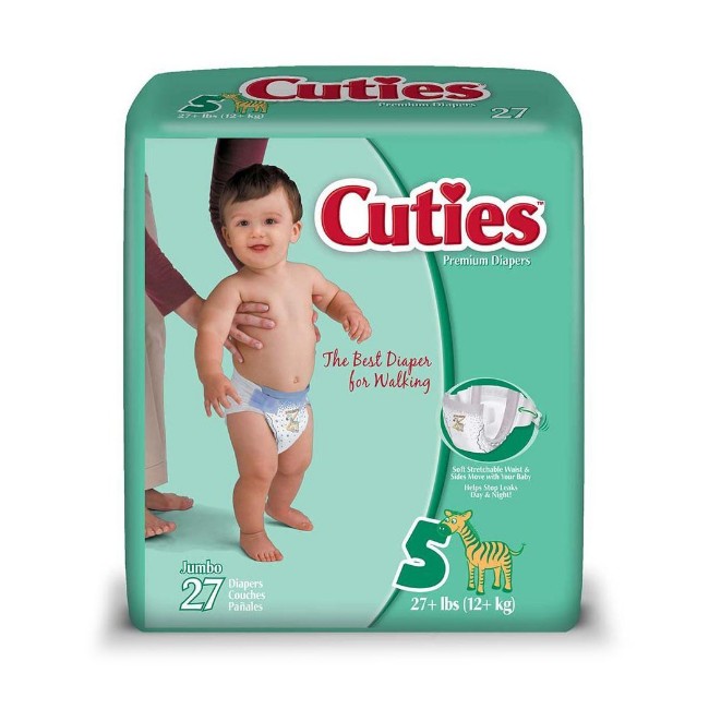 Diaper  Fq  Cuties Sz 5 Jumbo 4 27