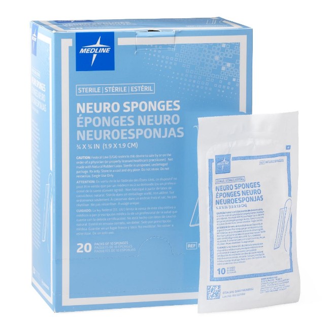Sponge  Neuro   75X 75  Xr  Strl  Lf  10 Pk