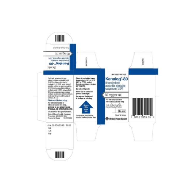 Injections  Kenalog   80 Mg Ml Single Dose Vial   1 Ml