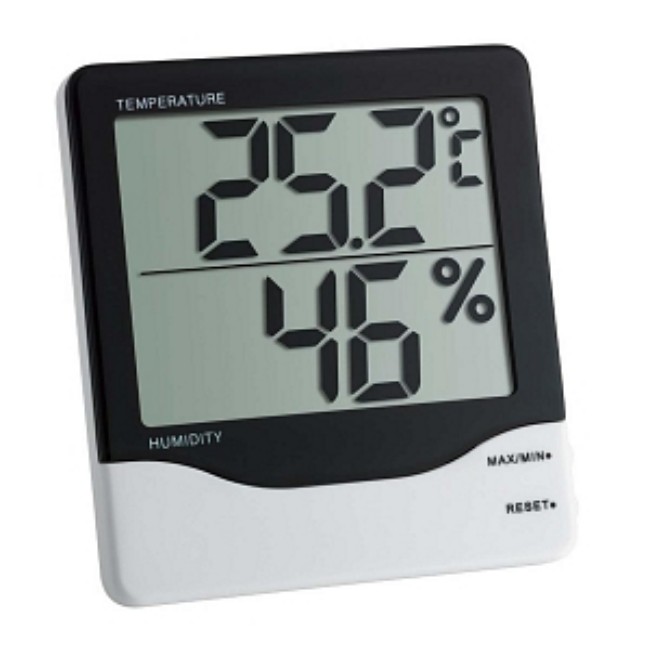 Thermometer  Hygrometer  Large Range  Cert