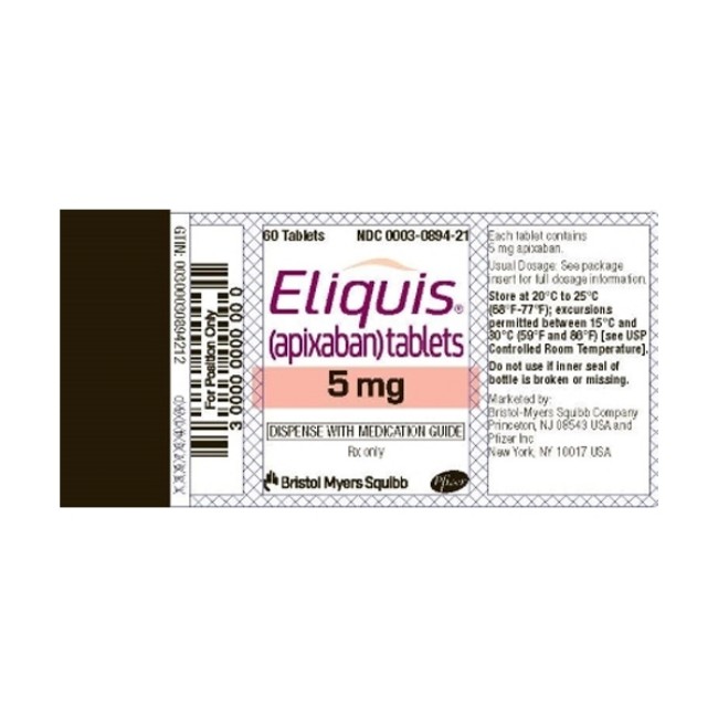 Eliquis 5 Mg Tablet