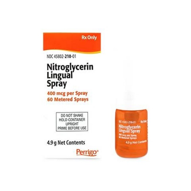 Pharmaceuticals  Nitroglycerin Lingual 0 4Mg Spray 4 9Gm