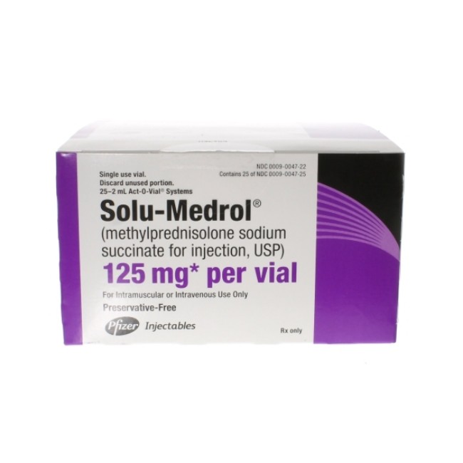 Solu Medrol 125Mg 2Ml Pf Vl 25