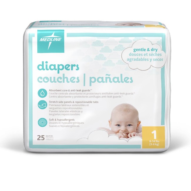 Diaper  Baby  Size 1   8 14Lb