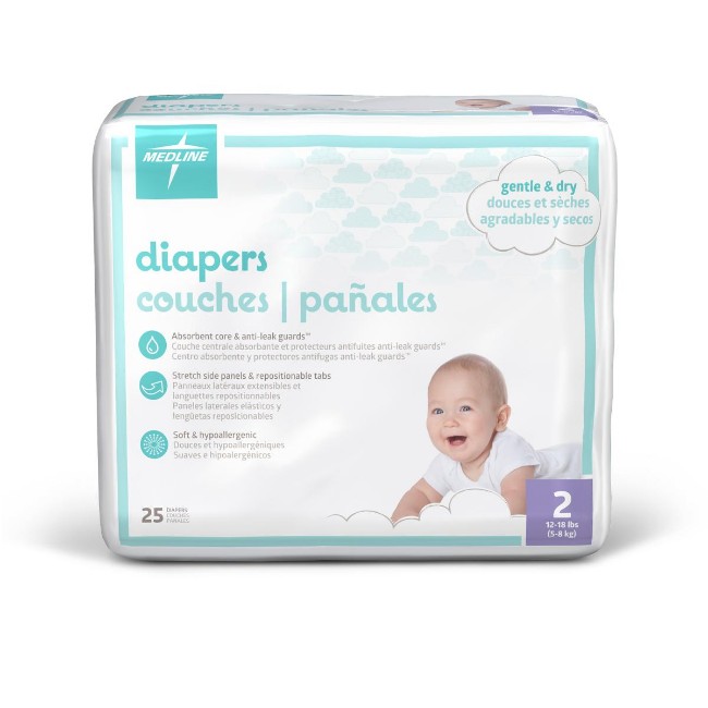 Diaper  Baby  Size 2   12 18 Lb