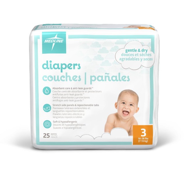 Diaper  Baby  Size 3   16 28 Lb