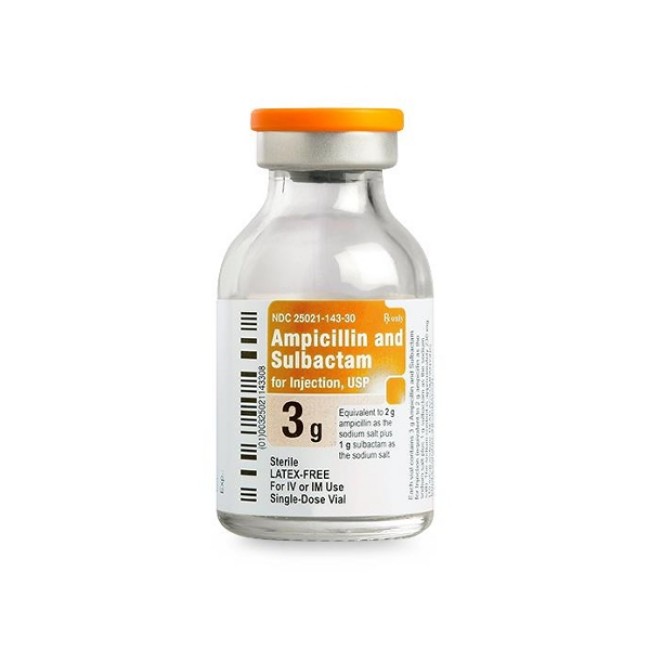 AMPICILLIN   SULBACTAM 3GM VL 10 BX