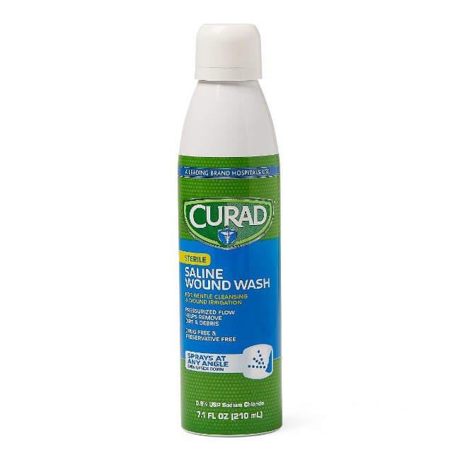 Can  Spray  7 1Oz  Curad Wnd Flush  St  12 Cs