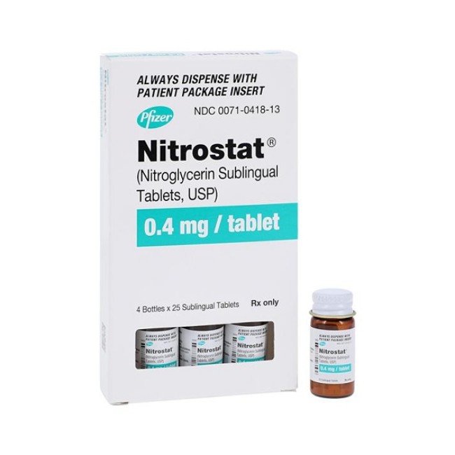 Nitrostat  4Mg Tab 4X25 Bx