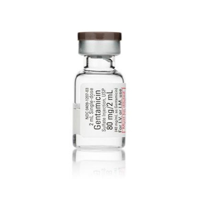 Injections  Gentamicin 40 Mg Ml Single Dose Vial   25 X 2 Ml