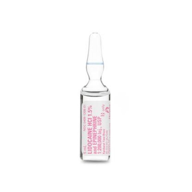 Injections  Lidocaine 1 5  And Epinephrine Injection   200  000 Ampule   10 X 5 Ml