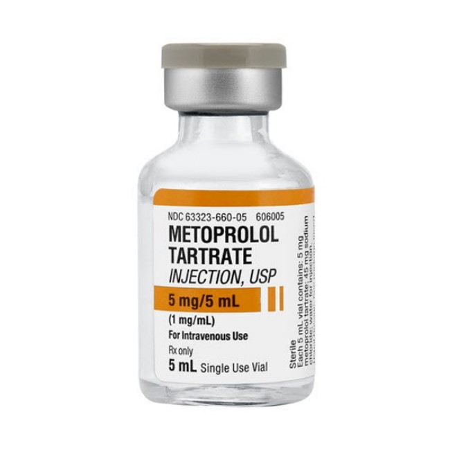 Injections  Metoprolol Tartrate Injection   1 Mg Ml   10 X 5 Ml Single Dose Vial