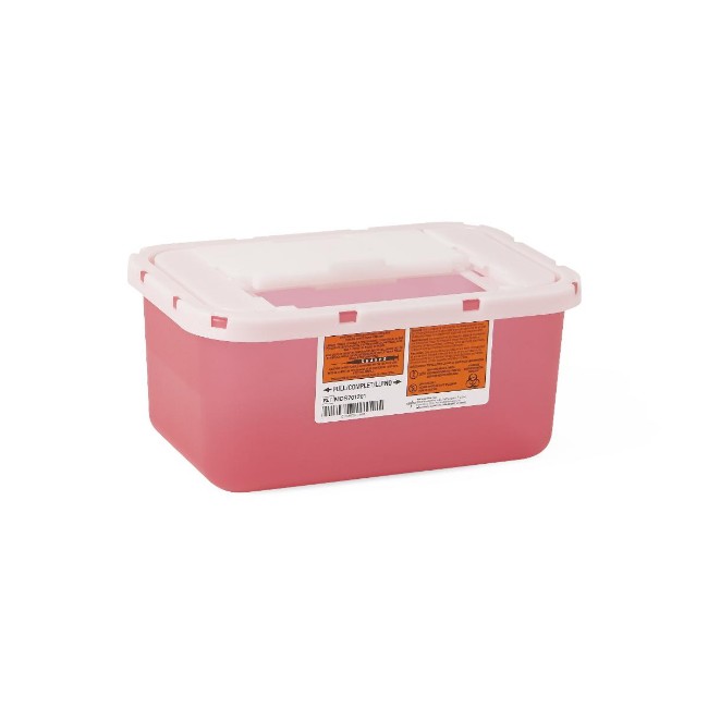 Container  Sharps  1Gal   Clr Red  Wall Free