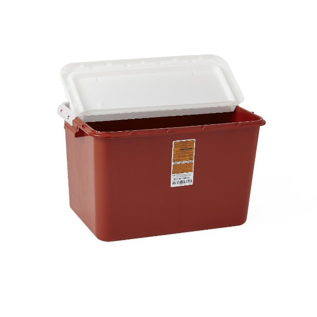 Container  Sharps  8 Gal  Red  Hinged