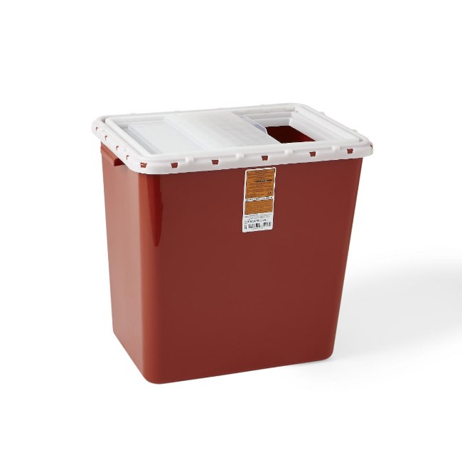 Container  Sharps  12 Gal  Red  Slide