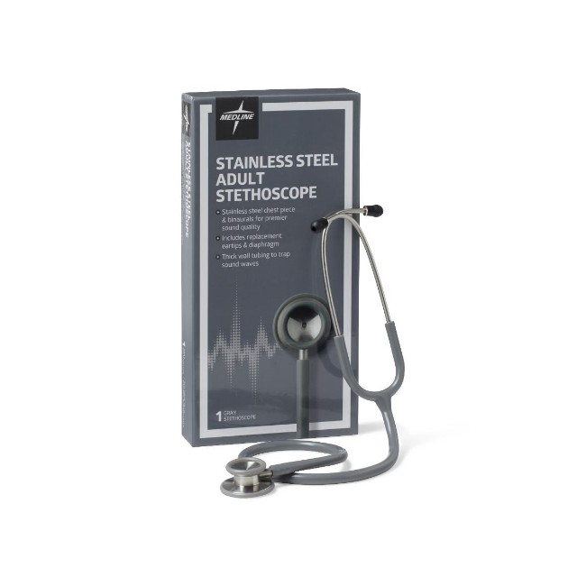 Stethoscope   Adult   Stnlss Stl  Gry