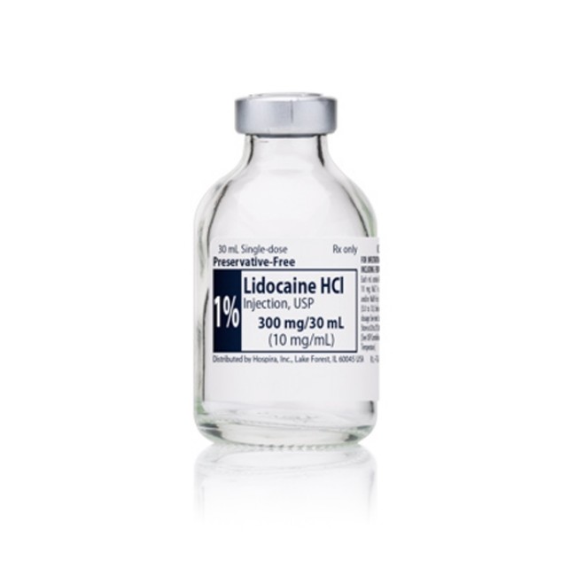 1  Lidocaine Hydrochloride Preservative Free Injection   25 X 30 Ml Single Dose Vial