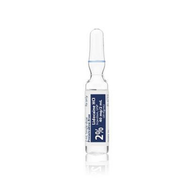 Injections  Lidocaine Hydrochloride Injection   2   Preservative Free   Ampoule   25 X 2 Ml