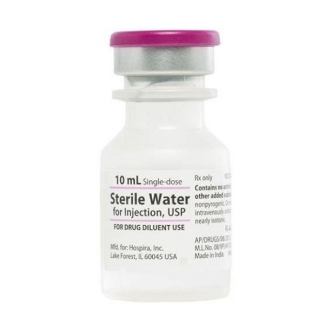 Water For Injection  Diluent Water For Injection   Usp   Sterile   Single Dose Vial   25 X 10 Ml