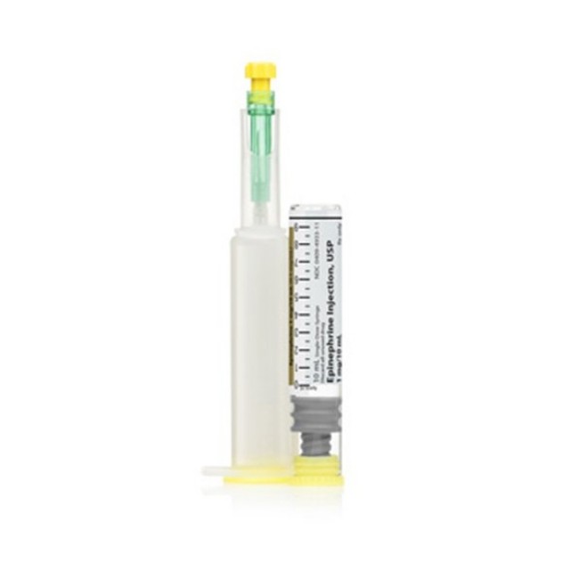 Injections  Epinephrine Prefilled Syringe   0 1 Mg Ml   10 X 10 Ml