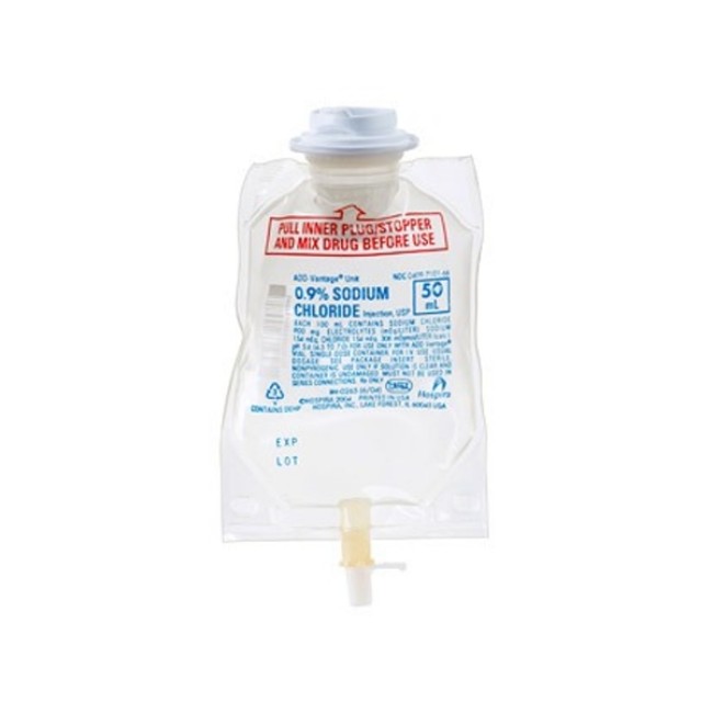 Solutions  Add Vantage Flexible Container  Solution  Sodium Chloride  Nacl  Injection Solution   0 9   50 Ml