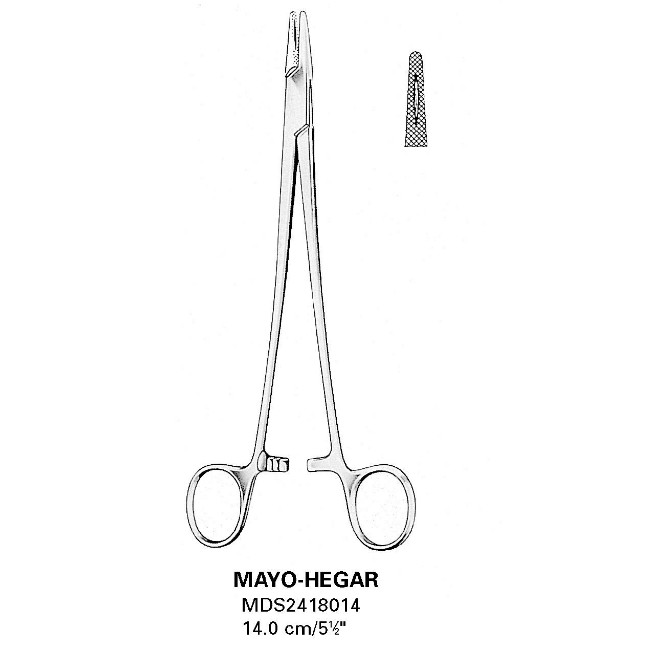 Holder  Needle  Mayo Hegar  Serratd  10 1 4