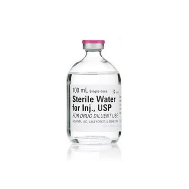 Water For Injection  Diluent Water For Injection   Usp   Sterile   Single Dose Vial   25 X 100 Ml