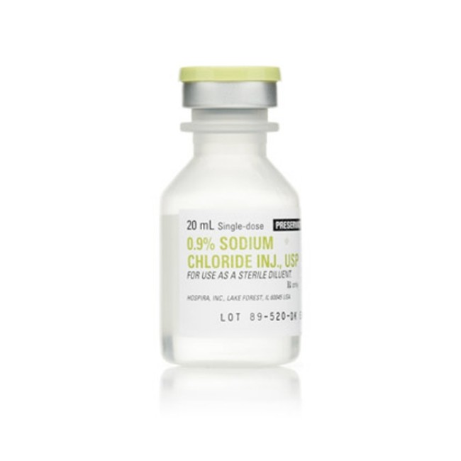 Solutions  Single Dose Plastic Fliptop Vial  Solution   Sodium Chloride  Nacl  Injection Solution   0 9   20 Ml