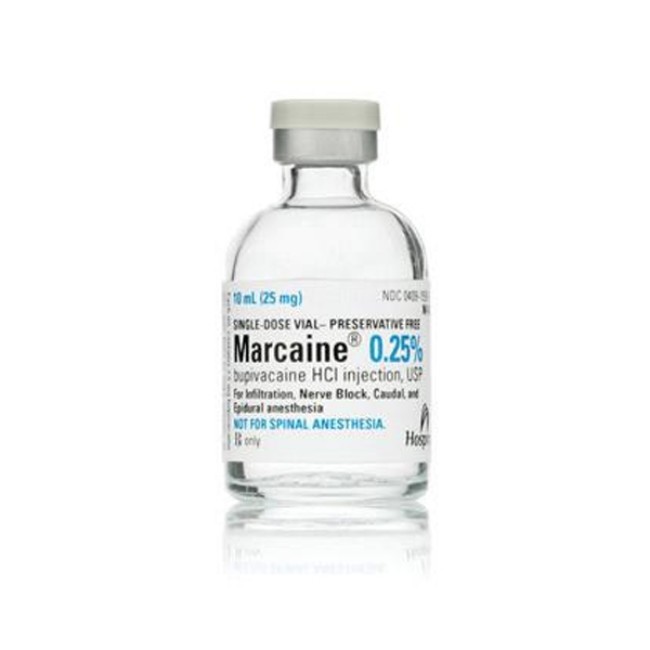 Injections  Marcaine Injection   0 25   10 X 10 Ml Prefilled Single Dose Vial